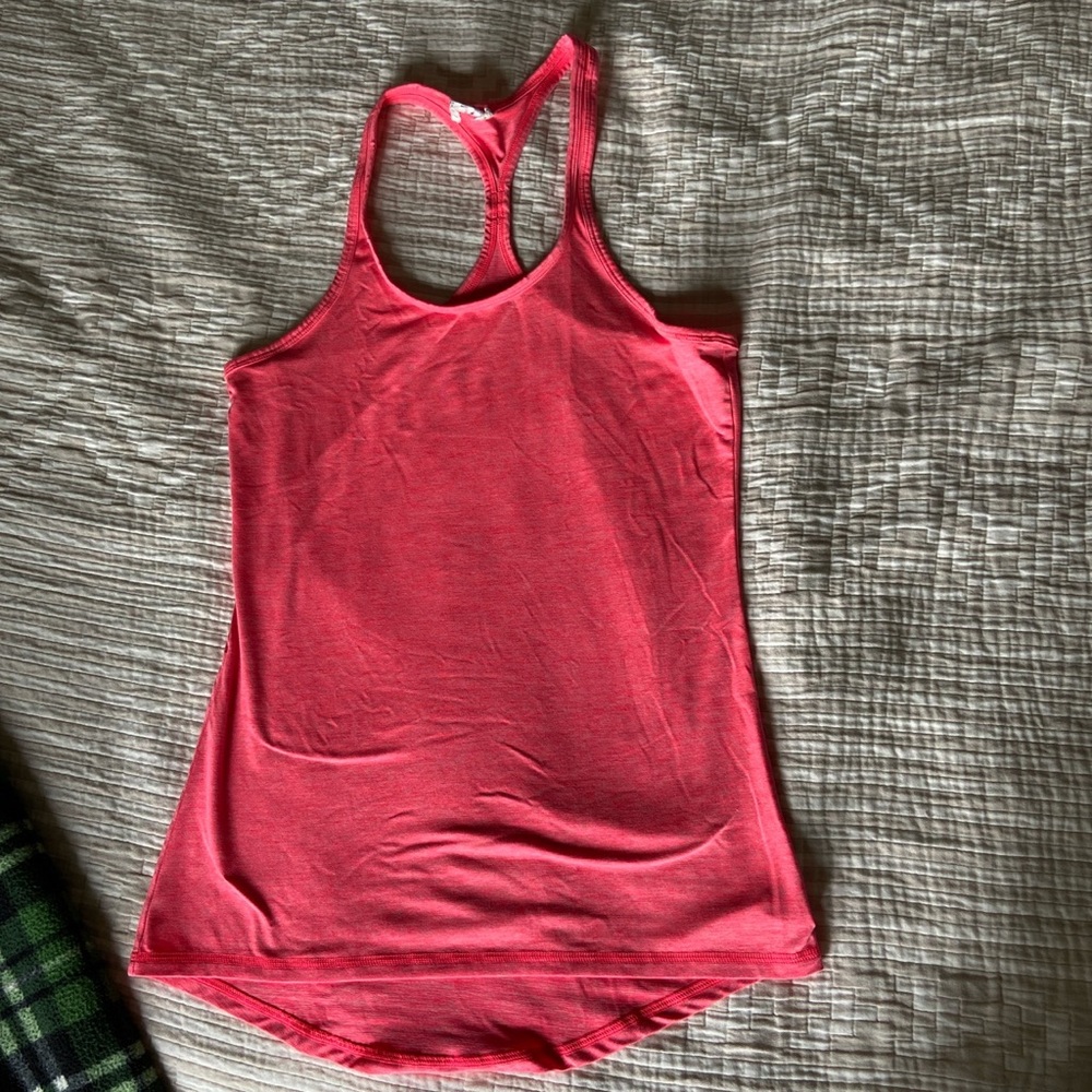 Neon Peach Athletic Tank Top